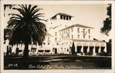 RPPC Monterey,CA New Hotel Del Monte California Real Photo Post Card Vintage picture