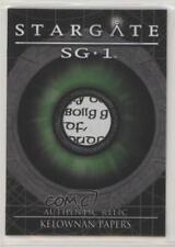 2006 Rittenhouse Stargate SG-1 Season 8 Relics 431/434 Kelownan Papers #R10 b6s picture