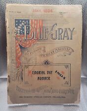 BLUE AND GRAY PATRIOTIC AMERICAN MAGAZINE CIVIL WAR-MAY 1894 picture