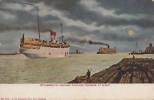 ZAYIX Postcard Great Lakes Ship SS Eastland (sank 1915) SS Christopher Columbus picture