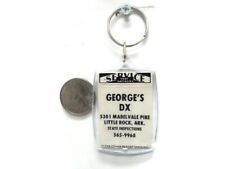 Repurposed Vintage Matchbook Cover George's DX Little Rock Ark. Keychain  picture