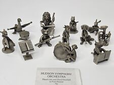 Hudson Symphony Orchestra 13 Piece Pewter Animal Band Vintage With Paper picture