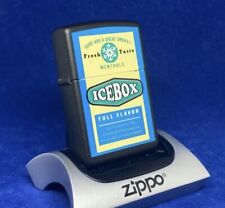 Zippo 1997  ICEBOX Fresh Taste Menthols Tobacco NEW Unfired picture