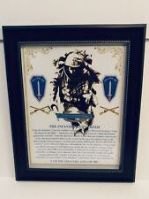 THE INFANTRYMAN'S CREED (8 1/2 X 11) CERTIFICATE PRINT picture