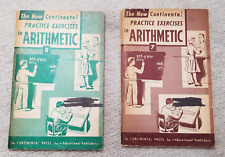 2 CONTINENTAL PRACTICE EXERCISES IN ARITHMETIC Grade 7 & 8 1957 picture