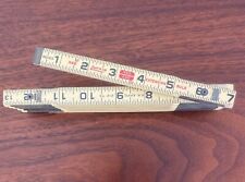 Vintage Lufkin No. X46 Extension Ruler Folding Measuring Ruler Red End picture