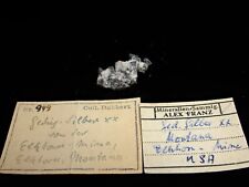 Rare Historic 1800s Silver Crystals in Calcite Elkhorn Mine Montana ex Franz picture