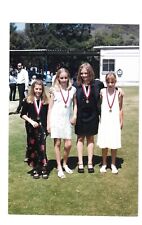 VINTAGE Y2K or 1990s PHOTO FOUR GIRLS WIN SCHOOL AWARD picture