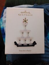 2006 Hallmark Keepsake Ornament Time for a Party Martini Drink Tray w/ Olives picture