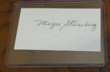 Meyer Steinberg Chemical Eng. Manhattan Project signed autograph business card  picture