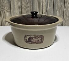Amana Radarange Western Stoneware Crock Country Cooker w Lid Made in USA Vintage picture
