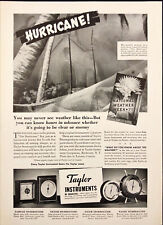 1937 Taylor Instruments National Weather Week Hurricane Vintage Print Ad picture