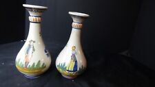 A Lovely Pair of French Quimper Vases picture