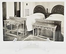 RPPC Postcard~ Carved Wood Beds~ Hotel Geneve~ Mexico City, Mexico picture