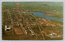 Baker Montana Aerial View Fallon County MT Postcard picture