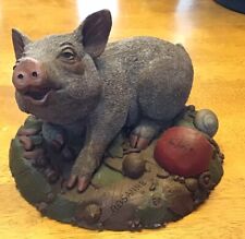 Vintage Signed 'Rosanne' Cairn Studio Tim Wolfe Tom Clark Gnomes Pig Figurine picture