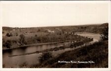 Muskegon River, NEWAYGO, Michigan Real Photo Postcard picture