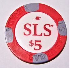 SLS Casino Las Vegas Nevada 5 Dollar Gaming Chip as pictured picture