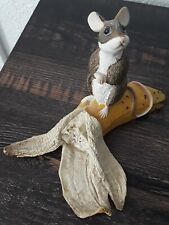 Vintage Munro 1993 After The Party Mouse On A Banana Fruit Figurine picture