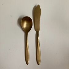 Dirigold Dirilyte Vintage Flatware Sugar Spoon and Butter Knife Set  picture