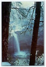 c1960's De Soto Falls Winter Scene Mentone Alabama AL Vintage Unposted Postcard picture