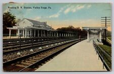 Reading Railroad Station Depot Valley Forge Pennsylvania PA 1919 Postcard picture