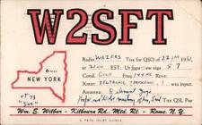 1961 Rome,NY W2SFT Oneida County QSL/Ham New York C. Fritz Chrome Postcard picture