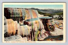 Yellowstone National Park, Mammoth Hot Spring Series #105 Vintage Postcard picture