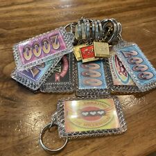 Lot of 16 keychains Y2K Millennium themed and from 2000 Super Rare picture