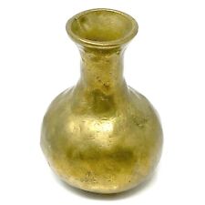 Vintage Italian Vase in Bronze, 1960s, Gold Color, 4.5 in High, 3 in Wide picture