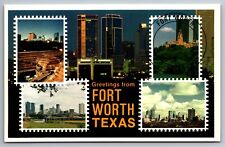 Postcard Greetings from Fort Worth Texas Places to See    H 1 picture