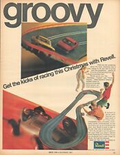 1967 REVELL model car racing vintage PRINT AD slot car track toys vintage picture