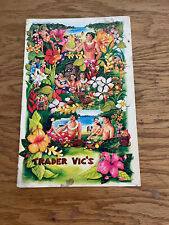 Tiki Bar 1970s Menu TRADER VIC'S Restaurant  South Pacific Women Men Cover picture