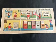 #11 NANCY by Ernie Bushmiller Sunday Third Page Comic Strip November 14, 1965 picture