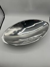 Nambe Large Oval Silver 503 Serving Bowl Dish 18×9 picture