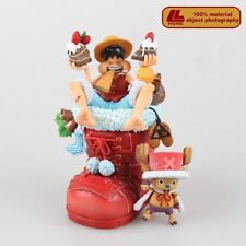 Anime OP Monkey D Luffy Tony Chopper Christmas PVC Figure Statue Toy Gift picture