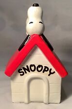 Vintage 1970 Peanuts Snoopy On Doghouse Bank Korea picture
