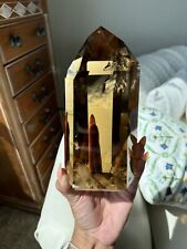 AAA+ Polished Rare XL Cognac Citrine Lemurian Tower Generator Collectors Piece picture