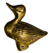 Vintage Brass Duck Cane Handle Grip Walking Stick A122 picture