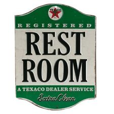 Open Road Brands Texaco Restroom Embossed Metal Sign - Vintage Texaco Restroo... picture