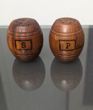 Vintage Wood Salt and Pepper Shakers from Brainerd Minnesota - Shipping Included picture