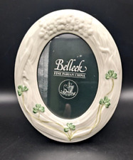 Belleek Fine Parian China Shamrock Oval Picture Frame picture
