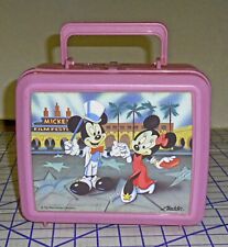 Aladdin Walt Disney Mickey & Minnie Mouse in Hollywood Plastic Lunchbox VG picture