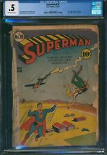 Superman #10 CGC .5 Complete 1st Bald Lex Luthor DC Comics 1941 picture