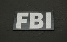 SOLAS Reflective FBI Federal Bureau of Investigation Agent Patch Hook Backing picture