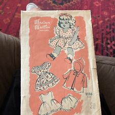 1950s Vintage Marian Martin Mail Order Doll Dress Pattern 9068 picture
