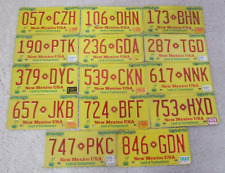 YOUR CHOICE FROM 14  NEW MEXICO LICENSE PLATES   NATIVE AMERICAN ZIGZAG BANDS picture