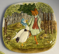 Beswick Beatrix Potter Decorative Plate Jemima Puddle Duck Foxy Gentleman 1979 picture