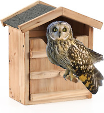 Owl House Prebuilt Owl Box outside Screech Owl House Bird Stand Owls Kestrels picture