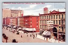 Detroit MI-Michigan, Woodward-Avenue Theatre, Vaudeville Vintage Postcard picture